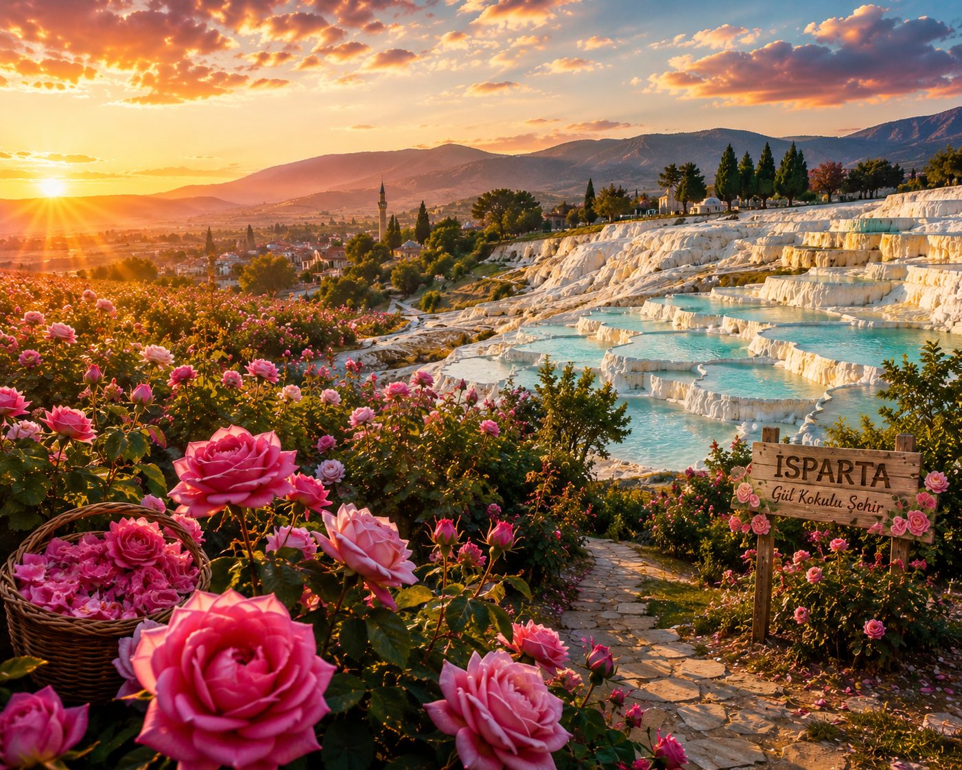 Isparta Gül Bahçesi ve Pamukkale Travertenleri Turu